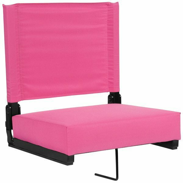 Flash Furniture XU-STA-PK-GG Grandstand Pink Ultra-Padded Bleacher Comfort Seat 354XUSTAPKGG